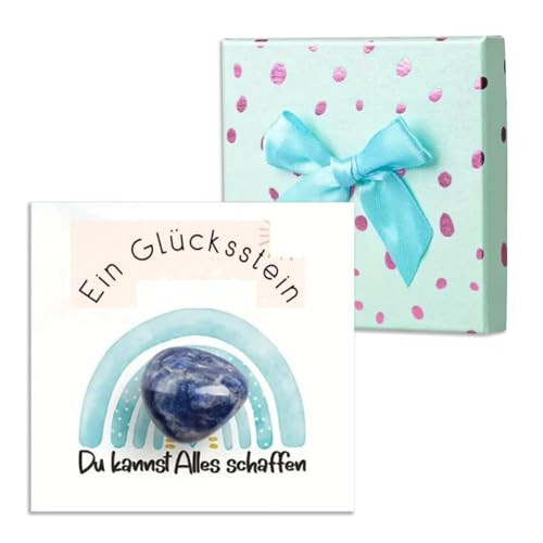 Glücksbringer Schulanfang, Glückssteine, Glücksstein mit Karte und Geschenkbox, Handverlesener Stein, Mutstein für Einschulung Junge, Einschulung Geschenk, Freunde, Familie, Kollegen, Kinder Glücksbringer Schulanfang, Glückssteine, Glücksstein mit Karte und Geschenkbox, Handverlesener Stein, Mutstein für Einschulung Junge, Einschulung Geschenk, Freunde, Familie, Kollegen, Kinder von Cumnvulnt