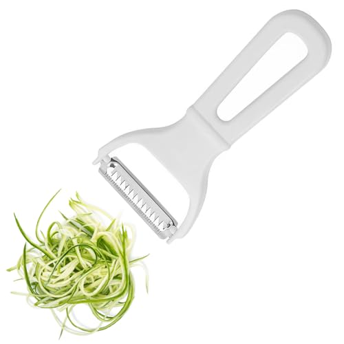 Julienneschneider,Edelstahl Julienne Schäler mit ABS-Griff,Professioneller Julienne Schneider für Karotten, Zucchini, Kartoffeln, Gurken,Sparschäler Spiralschneider Julienneschneider,Edelstahl Julienne Schäler mit ABS-Griff,Professioneller Julienne Schneider für Karotten, Zucchini, Kartoffeln, Gurken,Sparschäler Spiralschneider von Cumnvulnt
