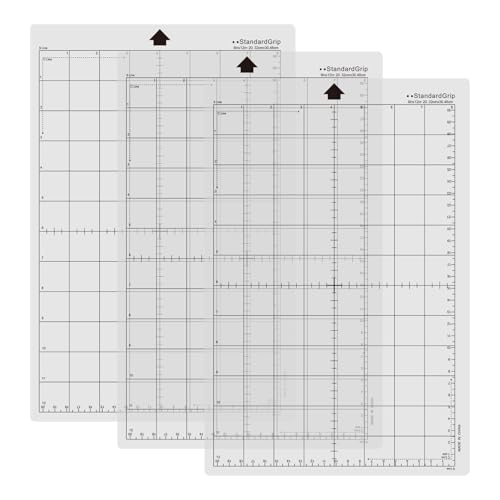 Schneidematte für Silhouette Cameo 4/3/2/1, 3 Stück Rutschfeste, Transparente Keine Löcher Ersatz Selbstklebende Schneidematten, Cutting Mat Vielzahl Klebend Rutschfeste Schneidmatte Set Schneidematte für Silhouette Cameo 4/3/2/1, 3 Stück Rutschfeste, Transparente Keine Löcher Ersatz Selbstklebende Schneidematten, Cutting Mat Vielzahl Klebend Rutschfeste Schneidmatte Set von Cumnvulnt