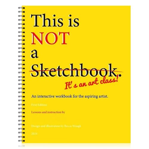 Skizzenbuch, Zeichenblock, Spiralbindung Sketchbook-This is Not A Sketchbook, It's an Art Class, Zeichenbuch für Kinder und Profis für Zeichnungen und Skizzen von Cumnvulnt