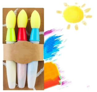 Kreide-Pinsel für Gehwege, Gelb, Rot, Blau, Bürgersteig für Kinder, Kreidepinsel mit Aquarellpulver, fügen Sie Wasser in den Pinsel hinzu und verwenden Sie sie waschbar, leicht zu reinigen Kreide-Pinsel für Gehwege, Gelb, Rot, Blau, Bürgersteig für Kinder, Kreidepinsel mit Aquarellpulver, fügen Sie Wasser in den Pinsel hinzu und verwenden Sie sie waschbar, leicht zu reinigen von Cunegra