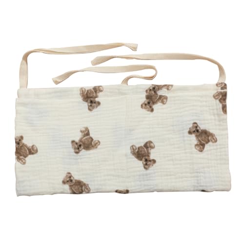 Baby -Nacht -Aufbewahrungstasche 15.4x7.9 Baumwollbaby Kindergarten Organizer Weiche Doppel -Taschenflaschen -Organisator Hängende Nachtteile Caddy für Kleidung, Windeln und Spielzeug, Kindergartenla von Cunlvyyds