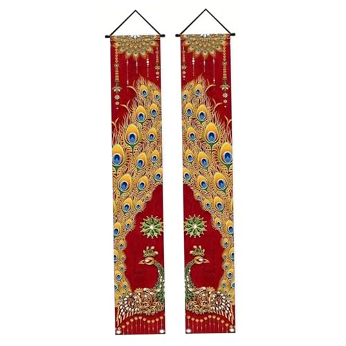 Cunlvyyds 1 Paar Diwali -Dekorationen für Zuhause 70.9x11.8 Veranda Banner Diwali Dekor vor Veranda Begrüßungszeichen Indische Dekorationen für Home Party Pooja Hochzeit, indisch für Cunlvyyds 1 Paar Diwali -Dekorationen für Zuhause 70.9x11.8 Veranda Banner Diwali Dekor vor Veranda Begrüßungszeichen Indische Dekorationen für Home Party Pooja Hochzeit, indisch für von Cunlvyyds