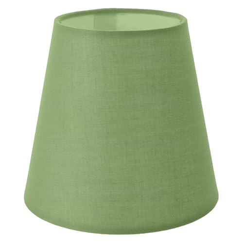 Cunlvyyds Lampenschatten 5, 5 x, Zoll Barrel Clip auf minimalistischen grünen Lampenschatten für Kronleuchter dekorative Stofflampenschirme für Zuhause, Hotel, Restaurant, Clip on Shade Cunlvyyds Lampenschatten 5, 5 x, Zoll Barrel Clip auf minimalistischen grünen Lampenschatten für Kronleuchter dekorative Stofflampenschirme für Zuhause, Hotel, Restaurant, Clip on Shade von Cunlvyyds