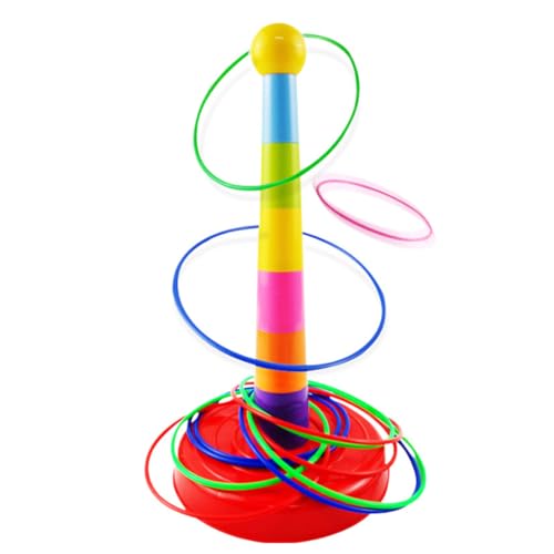 Cunlvyyds Plastikspielset mit Buntem Reifenkegel, 10-teiliges Karnevalsspielset, Wurfspielzeug für Kinder zur Versorgung von Partyaktivitäten. Cunlvyyds Plastikspielset mit Buntem Reifenkegel, 10-teiliges Karnevalsspielset, Wurfspielzeug für Kinder zur Versorgung von Partyaktivitäten. von Cunlvyyds