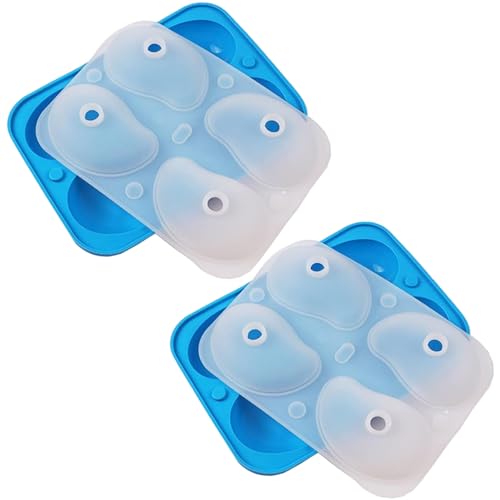 Obstformen, fruchtförmige Silikonform 2PCs, 3D -Mangoform mit Trichter, Eis für DIY, Süßigkeiten Backform von Cunlvyyds
