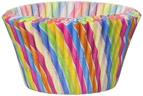 Cupcake Creations Cupcake Rainbow Swirl Jumbo Backförmchen, Mehrfarbig, 24 Stück von Cupcake Creations