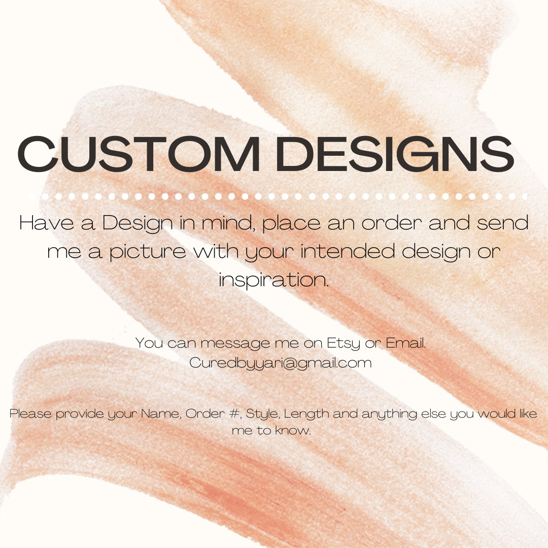 Custom Design/Press On Nail Gel von CuredbyYari