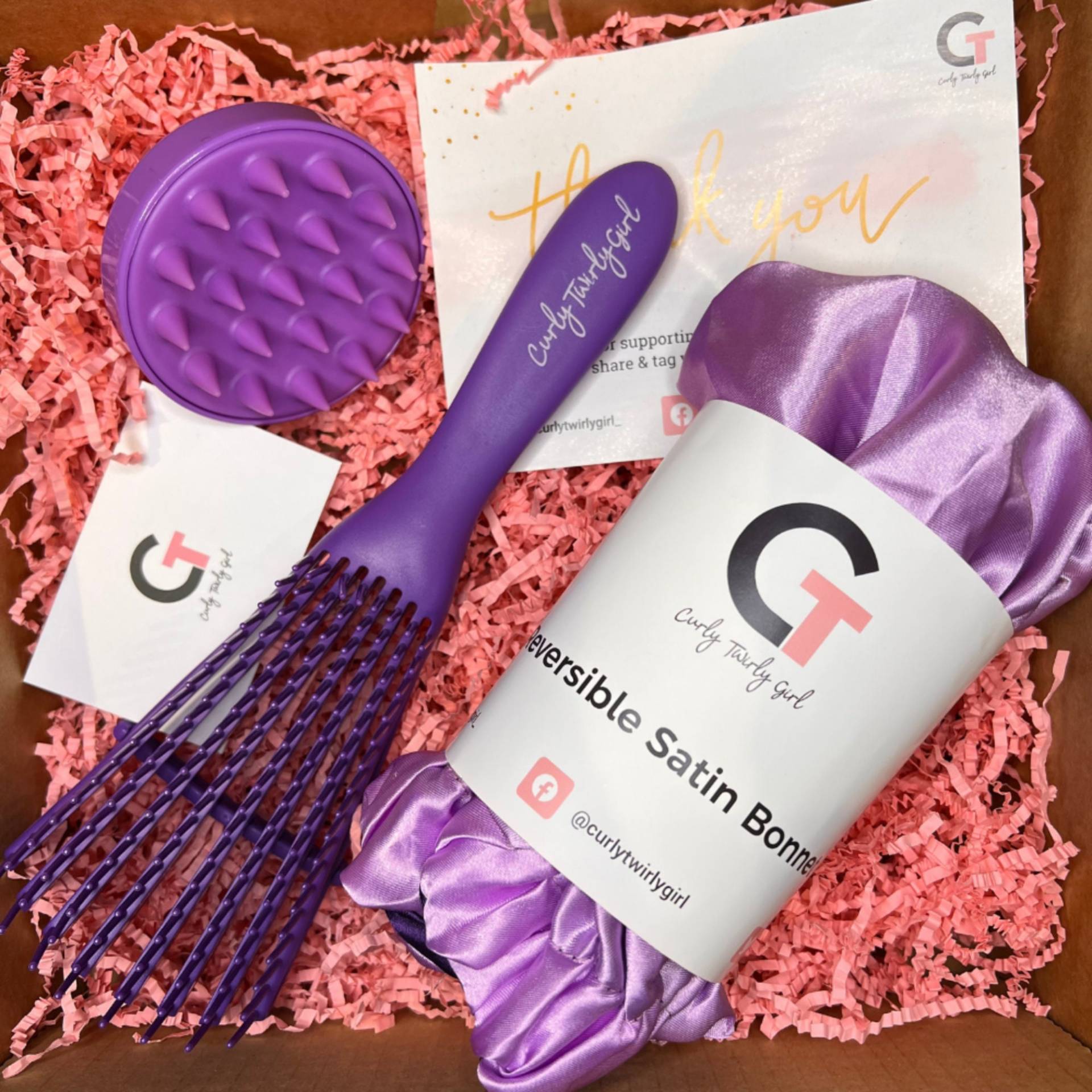 Lockiges Haar Starter Box L Kit Werkzeug Umweltbewusstes Geschenk Set Vegan von CurlyTwirlyGirl