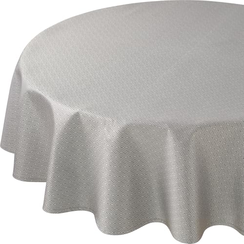 Curt Bauer Tischdecke Riga Damast grau Größe rund: 160 cm Ø Curt Bauer Tischdecke Riga Damast grau Größe rund: 160 cm Ø von Curt Bauer