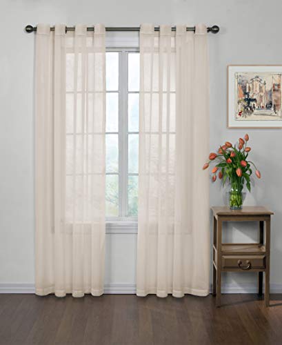 CurtainFresh Arm and Hammer Vorhang für Schlafzimmer oder Wohnzimmer (Einzelbahn), 149,9 x 241,3 cm, elfenbeinfarben von CurtainFresh