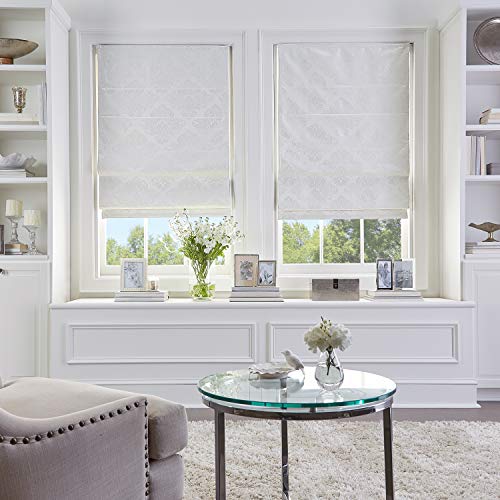 Curtainworks Lampenschirm für Fenster, Damast, 86,4 cm B x 162,6 cm L, elfenbeinfarben Curtainworks Lampenschirm für Fenster, Damast, 86,4 cm B x 162,6 cm L, elfenbeinfarben von Curtainworks