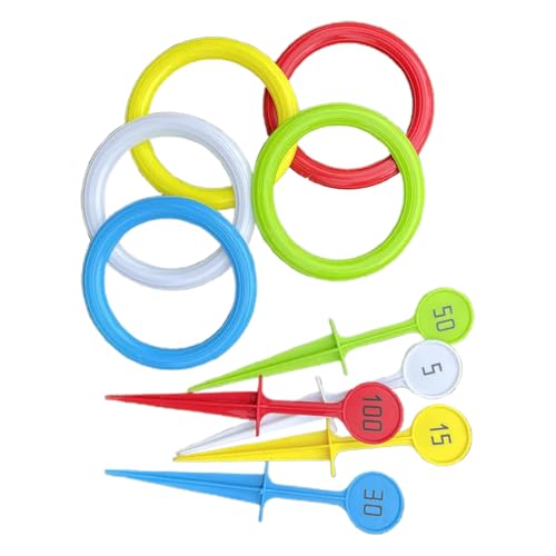 Cushangty Ringwurf Spiel | Farbiges Interaktives Wurfspiel - Gartenspielzeug Für Familien Kinder Jugendliche Mädchen Drinnen Draußen Garten Strandhaus Cushangty Ringwurf Spiel | Farbiges Interaktives Wurfspiel - Gartenspielzeug Für Familien Kinder Jugendliche Mädchen Drinnen Draußen Garten Strandhaus von Cushangty
