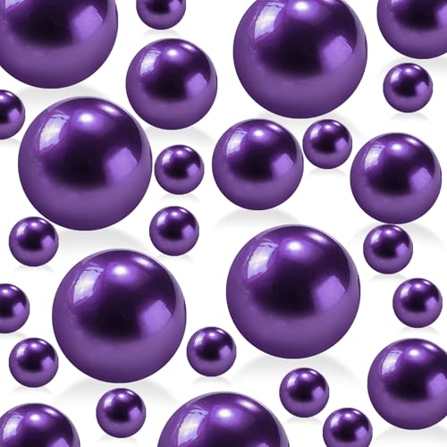 255 Stück dunkelviolette Vasenfüller-Perlen für Tafelaufsätze, ohne Loch, Kunstperlen für Vasen, Füller, Dekoration, 8/14/18 mm, Perlen für Hochzeit, Zuhause, Geburtstag, Party, Kerzendekoration 255 Stück dunkelviolette Vasenfüller-Perlen für Tafelaufsätze, ohne Loch, Kunstperlen für Vasen, Füller, Dekoration, 8/14/18 mm, Perlen für Hochzeit, Zuhause, Geburtstag, Party, Kerzendekoration von Cusmation