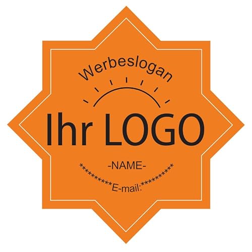 CUSMIZ Logo Sticker - Aufkleber Selbst Gestalten, Personalisierte Aufkleber für Firmenlogos, Hochzeiten, Partys, Festivals, 100 Stk Aufkleber in verschiedenen Formen und Größen - Achteck CUSMIZ Logo Sticker - Aufkleber Selbst Gestalten, Personalisierte Aufkleber für Firmenlogos, Hochzeiten, Partys, Festivals, 100 Stk Aufkleber in verschiedenen Formen und Größen - Achteck von Cusmiz
