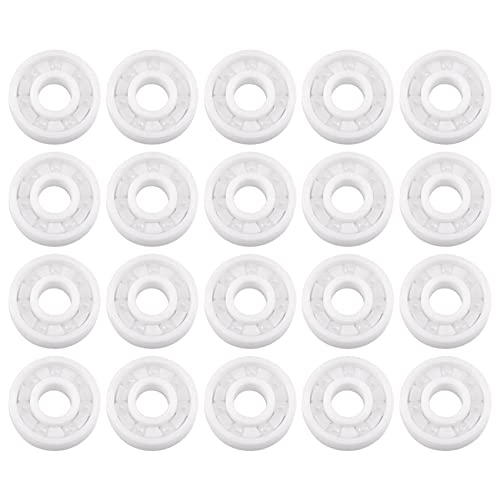 Cusstally 20 x 608 Voll-Kugellager Keramik, Zirkonoxid, Kugellager, ZrO2, 8 mm x 22 mm x 7 mm von Cusstally