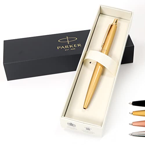 Personalisierter Parker Jotter XL Monochrome Kugelschreiber Stift + Geschenkbox | Schaffen Sie ein ganz einzigartiges Geschenk | Lasergravur -gold von CustomDesign.Shop