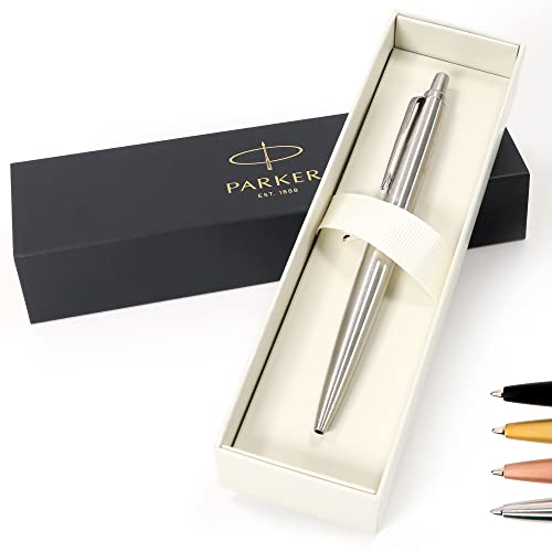 Personalisierter Parker Jotter XL Monochrome Kugelschreiber Stift + Geschenkbox | Schaffen Sie ein ganz einzigartiges Geschenk | Lasergravur - silber von CustomDesign.Shop