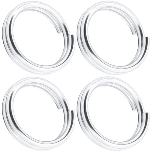 CustomyLife 4 Stück 6 mm geteilter Biegering, 925er Sterlingsilber, kleiner Schlüsselring, Metallarmband, Halskette, offener Verbindungsanhänger für Hochzeit, Abschlussball, Valentinstag, Schmuck CustomyLife 4 Stück 6 mm geteilter Biegering, 925er Sterlingsilber, kleiner Schlüsselring, Metallarmband, Halskette, offener Verbindungsanhänger für Hochzeit, Abschlussball, Valentinstag, Schmuck von CustomyLife