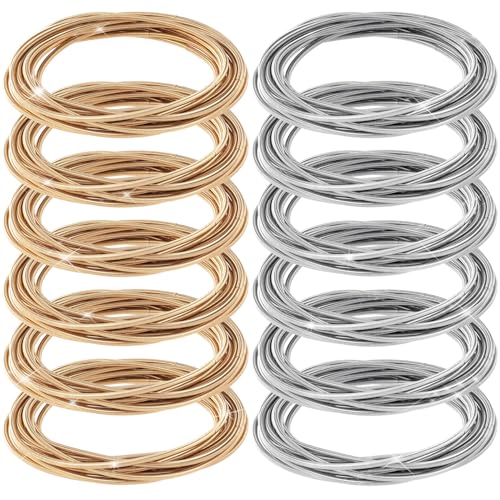 CustomyLife Gitarrensaiten-Armbänder für Damen, 5,4 cm, stapelbar, Feder-Schmuckdrähte, Metall-Memory-Draht für Sommer, Armband, DIY, Handwerk, 100 Stück CustomyLife Gitarrensaiten-Armbänder für Damen, 5,4 cm, stapelbar, Feder-Schmuckdrähte, Metall-Memory-Draht für Sommer, Armband, DIY, Handwerk, 100 Stück von CustomyLife