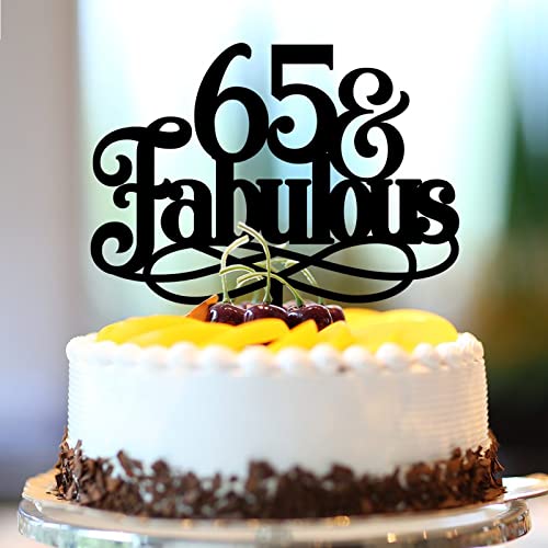 65 & Fabulous Cake Toppers 65th Happy Birthday Cake Toppers Acryl Schwarz 65 Jahre alt Geburtstag Party Favors Personalisierter Name jedes Alter Nummer 65. Jahrestag Geburtstag Geschenke für Männer 65 & Fabulous Cake Toppers 65th Happy Birthday Cake Toppers Acryl Schwarz 65 Jahre alt Geburtstag Party Favors Personalisierter Name jedes Alter Nummer 65. Jahrestag Geburtstag Geschenke für Männer von CustonCares