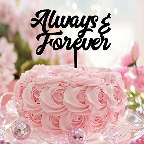 Always and Forever-Kuchenaufsätze aus Acryl, rustikale Hochzeits- und Verlobungs-Kuchendekoration, personalisierbar, für Brautparty, Junggesellinnenabschied, Junggesellinnenabschied Always and Forever-Kuchenaufsätze aus Acryl, rustikale Hochzeits- und Verlobungs-Kuchendekoration, personalisierbar, für Brautparty, Junggesellinnenabschied, Junggesellinnenabschied von CustonCares