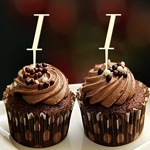 Cupcake-Topper für Hochzeit, Buchstabe I, Monogramm, Initiale, Nachname, Kranz, Blumenmuster, elegant, für Hochzeit, Brautparty, Party-Dekorationen, wiederverwendbar, personalisierbar, für jede Cupcake-Topper für Hochzeit, Buchstabe I, Monogramm, Initiale, Nachname, Kranz, Blumenmuster, elegant, für Hochzeit, Brautparty, Party-Dekorationen, wiederverwendbar, personalisierbar, für jede von CustonCares