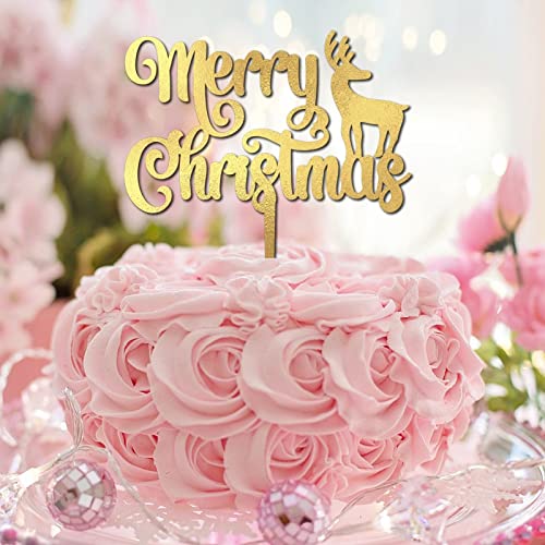 Cupcake-Topper mit Aufschrift "Merry Christmas", Weihnachtsmannmütze, Hirsch, Happy Birthday, Tortenaufsatz für Abschlussfeier, Brautparty, Dekoration, personalisierbar, dekorativ, Prost bis 2022 Cupcake-Topper mit Aufschrift "Merry Christmas", Weihnachtsmannmütze, Hirsch, Happy Birthday, Tortenaufsatz für Abschlussfeier, Brautparty, Dekoration, personalisierbar, dekorativ, Prost bis 2022 von CustonCares