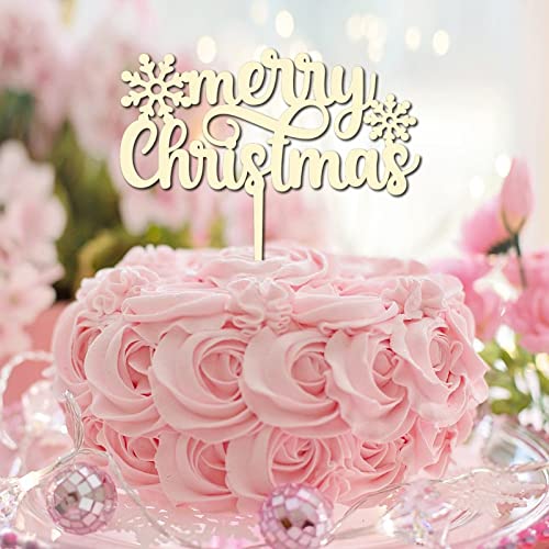 Cupcake-Topper mit Aufschrift "Merry Christmas", Weihnachtsmütze, Rentier, Cupcake-Topper für Babyparty, Deko, lustig, dekorativ, Weihnachtsmann, Baum, Holz, Gold, Glitzer Cupcake-Topper mit Aufschrift "Merry Christmas", Weihnachtsmütze, Rentier, Cupcake-Topper für Babyparty, Deko, lustig, dekorativ, Weihnachtsmann, Baum, Holz, Gold, Glitzer von CustonCares