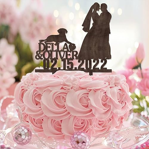 Cupcake-Topper mit Aufschrift "Mr and Mrs" für Haustiere, Hunde, Katzen, Silhouette, Geburtstag, Verlobung, Geburtstag, Dekoration, elegant, dekorativ, Hochzeitsdatum und Nachname, Acryl, Schwarz Cupcake-Topper mit Aufschrift "Mr and Mrs" für Haustiere, Hunde, Katzen, Silhouette, Geburtstag, Verlobung, Geburtstag, Dekoration, elegant, dekorativ, Hochzeitsdatum und Nachname, Acryl, Schwarz von CustonCares