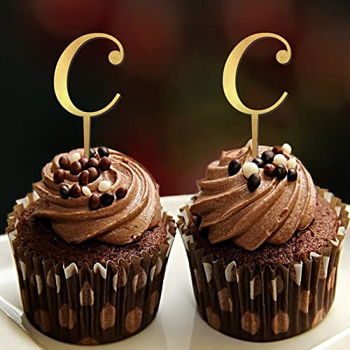 Cupcake-Topper mit Buchstabe C, Monogramm, Initiale, Nachname, Lorbeerkranz, Land für Hochzeit, Brautparty, Kuchendekoration, wiederverwendbar, personalisierbar, 26 Buchstaben, Verlobungsgeschenke, 6 Cupcake-Topper mit Buchstabe C, Monogramm, Initiale, Nachname, Lorbeerkranz, Land für Hochzeit, Brautparty, Kuchendekoration, wiederverwendbar, personalisierbar, 26 Buchstaben, Verlobungsgeschenke, 6 von CustonCares