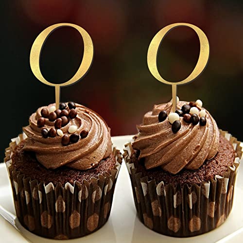 Cupcake-Topper mit Initiale O, Einzelbuchstabe, Monogramm, Name für Hochzeitstag, Kuchendekoration, Retro, wiederverwendbar, Blumenkranz, personalisierbar, 26 Buchstaben, Brautparty, Geschenke, 6 von CustonCares