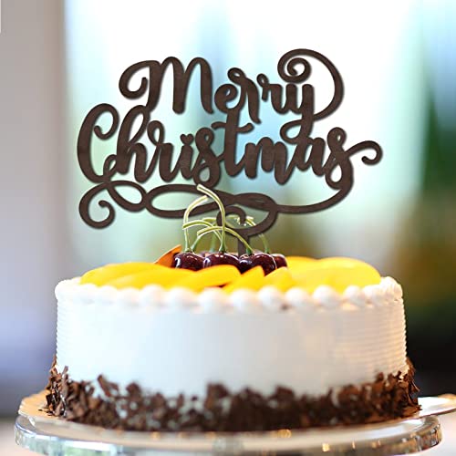 Merry Christmas Cake Topper Happy New Year Eve Birthday Cupcake Topper Santa Gifts Elch Children Brown Wood Unisex Gender Reveal Wedding Cake Bunting Decor Funny Gifts for Girls Boys Merry Christmas Cake Topper Happy New Year Eve Birthday Cupcake Topper Santa Gifts Elch Children Brown Wood Unisex Gender Reveal Wedding Cake Bunting Decor Funny Gifts for Girls Boys von CustonCares