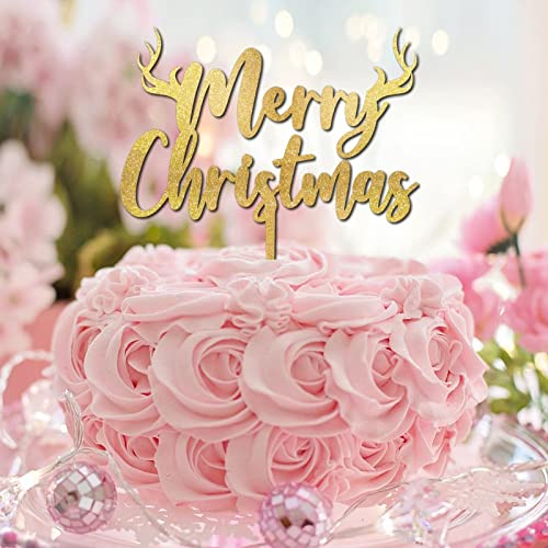 Merry Christmas Happy Birthday Cake Topper Weihnachtsmütze Rentier Kuchen Topper für Brautparty Verlobung Dekoration Supplies Fabulous Funny 2022 Winter Festival Holz Gold Glitzer Merry Christmas Happy Birthday Cake Topper Weihnachtsmütze Rentier Kuchen Topper für Brautparty Verlobung Dekoration Supplies Fabulous Funny 2022 Winter Festival Holz Gold Glitzer von CustonCares