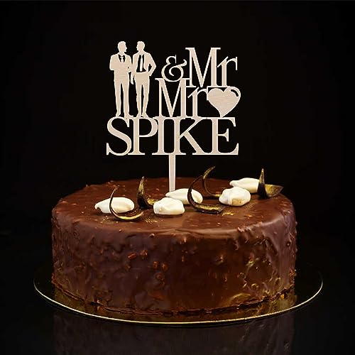 Mr & Mr Cake Topper Couple Groom and Groom Cake Topper His And His Gay Acrylic Black Birthday Jubilee Cake Decorations Novelty Unique Gifts for Girls Children Mr & Mr Cake Topper Couple Groom and Groom Cake Topper His And His Gay Acrylic Black Birthday Jubilee Cake Decorations Novelty Unique Gifts for Girls Children von CustonCares
