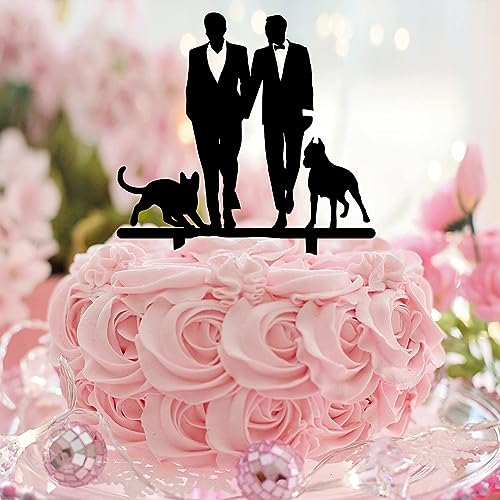 Mr & Mr Cupcake-Topper Love Is Love, Monogramm, Cupcake-Topper für Babyparty, Party, Kuchendekorationen, personalisierbar, wiederverwendbar, schwarz, zwei Bräutigam, LGBT, Acryl, Schwarz Mr & Mr Cupcake-Topper Love Is Love, Monogramm, Cupcake-Topper für Babyparty, Party, Kuchendekorationen, personalisierbar, wiederverwendbar, schwarz, zwei Bräutigam, LGBT, Acryl, Schwarz von CustonCares