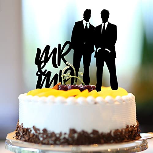 Mr & Mr Hochzeitstortenaufsatz, Acryl, schwarz, romantisch, männliches Paar, Tortenaufsatz, Silhouette, zwei Ehemänner, Hochzeit, Verlobung, Party, Dekoration, personalisierbar, Namen, Datum, Männer Mr & Mr Hochzeitstortenaufsatz, Acryl, schwarz, romantisch, männliches Paar, Tortenaufsatz, Silhouette, zwei Ehemänner, Hochzeit, Verlobung, Party, Dekoration, personalisierbar, Namen, Datum, Männer von CustonCares