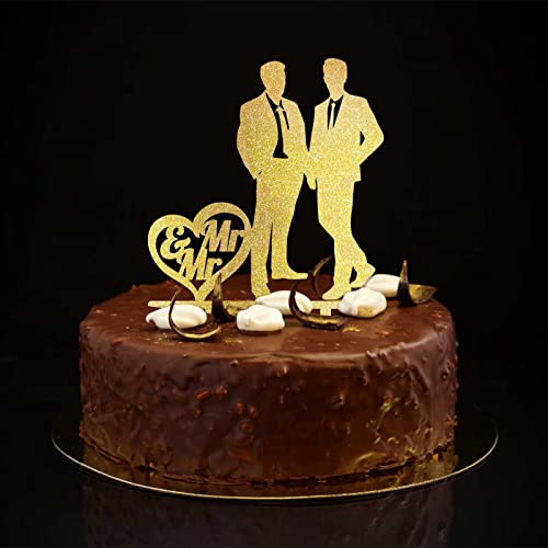 Mr & Mr Silhouette Hochzeitstortenaufsatz, Glitzer, Gold, rustikal, Bräutigam und Bräutigam, Hochzeitstortenaufsatz, Silhouette, homosexuell, schwul, Hochzeit, Verlobung, Party, Dekoration Mr & Mr Silhouette Hochzeitstortenaufsatz, Glitzer, Gold, rustikal, Bräutigam und Bräutigam, Hochzeitstortenaufsatz, Silhouette, homosexuell, schwul, Hochzeit, Verlobung, Party, Dekoration von CustonCares