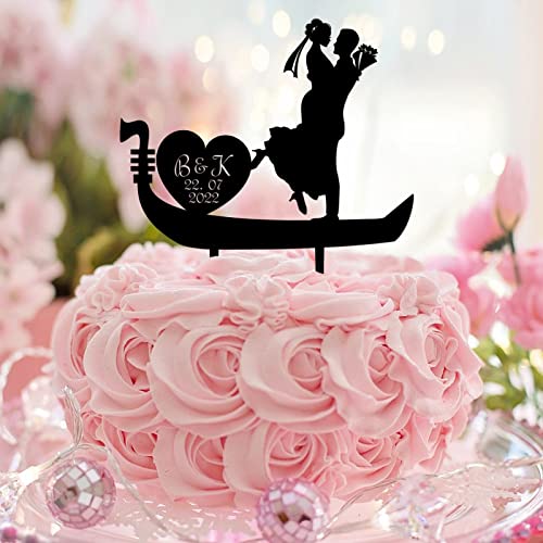 Mr & Mrs Tortenaufsatz, Silhouette, Retro, Braut und Bräutigam, Tortenaufsatz für Hochzeitstag, Party, Gastgeschenke, Brautparty, Acryl, Schwarz Mr & Mrs Tortenaufsatz, Silhouette, Retro, Braut und Bräutigam, Tortenaufsatz für Hochzeitstag, Party, Gastgeschenke, Brautparty, Acryl, Schwarz von CustonCares
