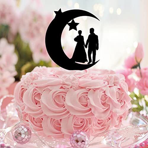 Personalisierte Kuchendekoration "Mr & Mrs" Hochzeitstag, Acryl, schwarze Silhouette, Braut und Bräutigam, romantische Kuchendekoration für Verlobungen, Brautpaare, Party-Dekoration Personalisierte Kuchendekoration "Mr & Mrs" Hochzeitstag, Acryl, schwarze Silhouette, Braut und Bräutigam, romantische Kuchendekoration für Verlobungen, Brautpaare, Party-Dekoration von CustonCares