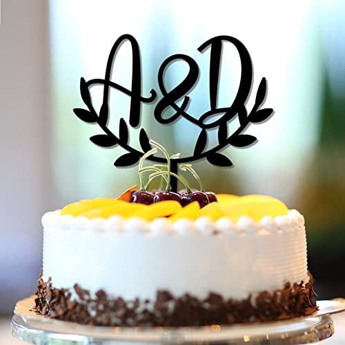 Personalisierte Tortenaufsätze "Mr & Mrs" mit zwei Initialen für Hochzeit, Verlobung, Buchstaben, Monogramm, Name, Retro, Hochzeitstag, Party-Dekoration, Verlobungsgeschenk, Acryl, Schwarz Personalisierte Tortenaufsätze "Mr & Mrs" mit zwei Initialen für Hochzeit, Verlobung, Buchstaben, Monogramm, Name, Retro, Hochzeitstag, Party-Dekoration, Verlobungsgeschenk, Acryl, Schwarz von CustonCares