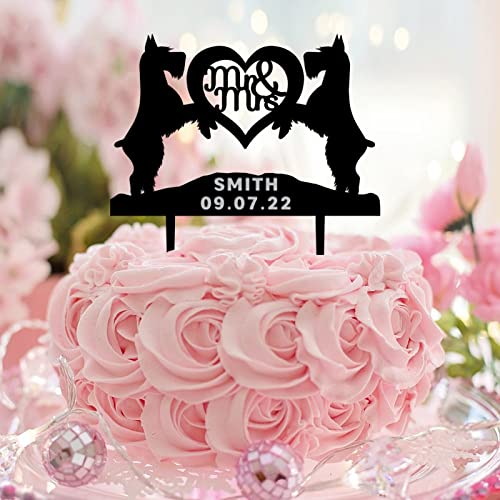 Romantischer Tortenaufsatz "Mr and Mrs", rustikale Hochzeits- und Verlobungsform, Silhouette, Acryl, schwarz, "Mr & Mrs", personalisierbar für Hochzeit, Verlobung, Party, Hochzeitsgeschenke für Paare Romantischer Tortenaufsatz "Mr and Mrs", rustikale Hochzeits- und Verlobungsform, Silhouette, Acryl, schwarz, "Mr & Mrs", personalisierbar für Hochzeit, Verlobung, Party, Hochzeitsgeschenke für Paare von CustonCares