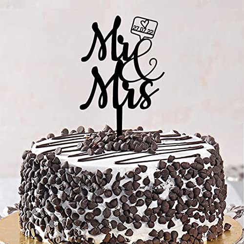 Tortenaufsätze für Hochzeit, "Mr & Mrs", Silhouette, Retro, Braut und Bräutigam, Kuchendekoration für Verlobung, Hochzeitsdekorationen, Hochzeitsgeschenke für Paare, Acryl, Schwarz Tortenaufsätze für Hochzeit, "Mr & Mrs", Silhouette, Retro, Braut und Bräutigam, Kuchendekoration für Verlobung, Hochzeitsdekorationen, Hochzeitsgeschenke für Paare, Acryl, Schwarz von CustonCares