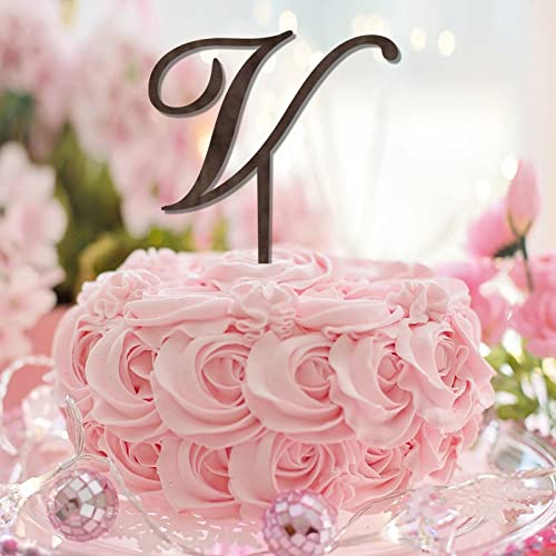 Tortenaufsatz, Buchstabe V, Monogramm, Initiale Name, Holz, für Hochzeitstag, Party, Dekoration, rustikal, wiederverwendbar, Blumenkranz, Verlobungsgeschenke für Babys, Jungen, Mädchen Tortenaufsatz, Buchstabe V, Monogramm, Initiale Name, Holz, für Hochzeitstag, Party, Dekoration, rustikal, wiederverwendbar, Blumenkranz, Verlobungsgeschenke für Babys, Jungen, Mädchen von CustonCares