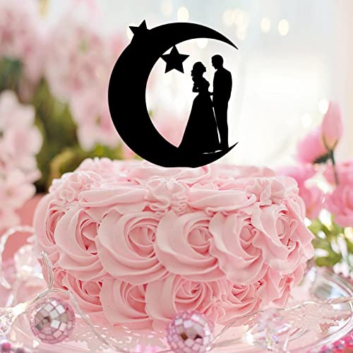 Tortenaufsatz "Mr & Mrs", Acryl, schwarze Silhouette, "Mr & Mrs", Strand-Kuchenaufsatz für Hochzeit, Verlobung, Party, Dekoration, Verlobungsgeschenke für Paare Tortenaufsatz "Mr & Mrs", Acryl, schwarze Silhouette, "Mr & Mrs", Strand-Kuchenaufsatz für Hochzeit, Verlobung, Party, Dekoration, Verlobungsgeschenke für Paare von CustonCares