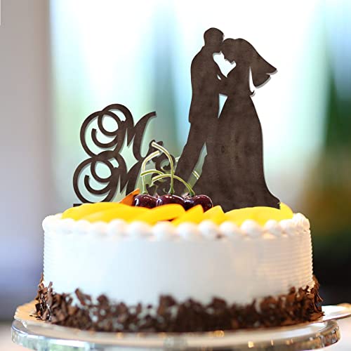 Tortenaufsatz "Mr & Mrs", individuelle Namen, Datum, Silhouette, rustikale Braut- und Bräutigam-Kuchendekoration für Hochzeit, Brautparty, Hochzeitsdekoration, Junggesellinnenabschied, Geschenk Tortenaufsatz "Mr & Mrs", individuelle Namen, Datum, Silhouette, rustikale Braut- und Bräutigam-Kuchendekoration für Hochzeit, Brautparty, Hochzeitsdekoration, Junggesellinnenabschied, Geschenk von CustonCares