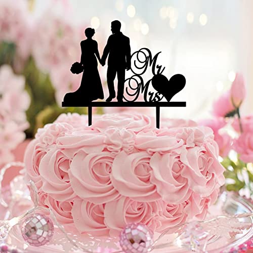 Tortenaufsatz für Hochzeit, Aufschrift "Mr & Mrs", rustikale Braut und Bräutigam, Kuchendekoration für Verlobungen, Hochzeitsdekorationen, Hochzeitsgeschenke für Paare, Acryl, Schwarz Tortenaufsatz für Hochzeit, Aufschrift "Mr & Mrs", rustikale Braut und Bräutigam, Kuchendekoration für Verlobungen, Hochzeitsdekorationen, Hochzeitsgeschenke für Paare, Acryl, Schwarz von CustonCares