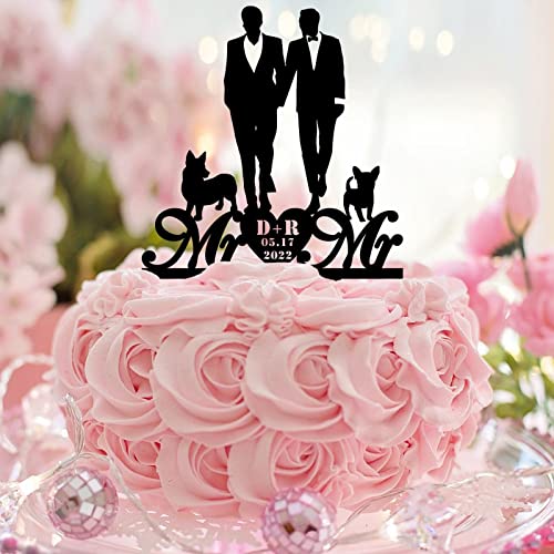 Tortenaufsatz für schwule Paare mit Hund und Katze, Silhouette, Ländername, Datum, für ihn und ihn, LGBT, Hochzeit, Party, Zubehör, Homosexuell, Hochzeit, Verlobung, Geschenke, Acryl, Schwarz Tortenaufsatz für schwule Paare mit Hund und Katze, Silhouette, Ländername, Datum, für ihn und ihn, LGBT, Hochzeit, Party, Zubehör, Homosexuell, Hochzeit, Verlobung, Geschenke, Acryl, Schwarz von CustonCares