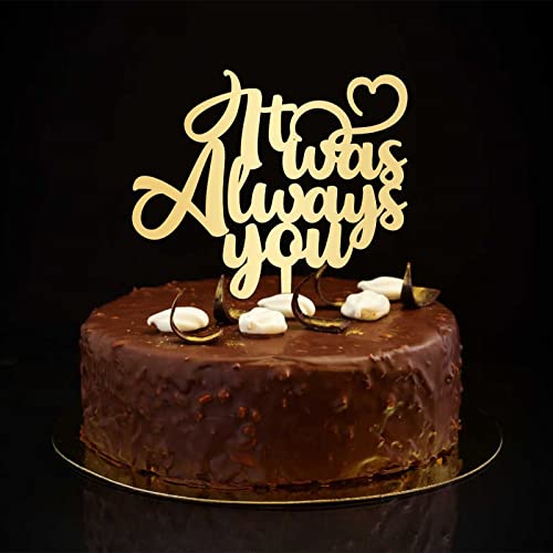 Tortenaufsatz mit Aufschrift "It Was Always You", rustikaler Hochzeits- und Verlobungs-Kuchenaufsatz, individuelle Silhouette, romantische Braut- und Bräutigam-Kuchenaufsätze für Hochzeit, Verlobung Tortenaufsatz mit Aufschrift "It Was Always You", rustikaler Hochzeits- und Verlobungs-Kuchenaufsatz, individuelle Silhouette, romantische Braut- und Bräutigam-Kuchenaufsätze für Hochzeit, Verlobung von CustonCares