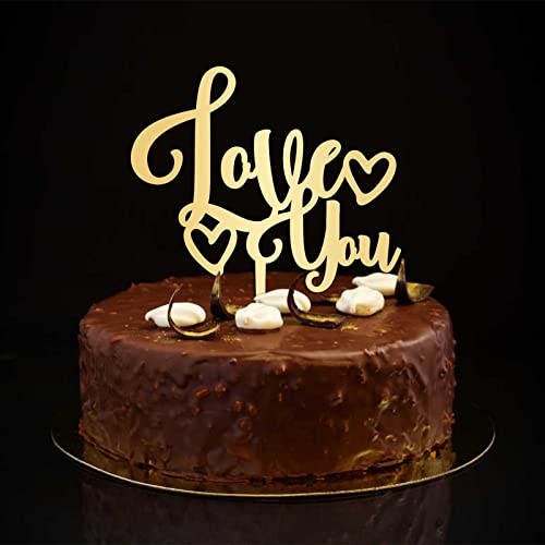 Tortenaufsatz mit Aufschrift "Love You", Aufschrift "Mr and Mrs", goldfarbene Silhouette, personalisierbar, lustiger Braut- und Bräutigam, Kuchenaufsatz für Hochzeitstag, Partyzubehör, Brautparty Tortenaufsatz mit Aufschrift "Love You", Aufschrift "Mr and Mrs", goldfarbene Silhouette, personalisierbar, lustiger Braut- und Bräutigam, Kuchenaufsatz für Hochzeitstag, Partyzubehör, Brautparty von CustonCares